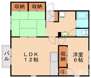 サンヒルズB棟の物件間取画像